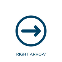Poster - right arrow vector icon. next filled flat symbol for mobile concept and web design. Black arrow glyph icon. Isolated sign, logo illustration. Vector graphics.