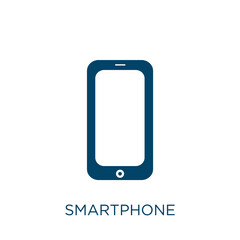 Poster - smartphone vector icon. phone filled flat symbol for mobile concept and web design. black internet g