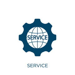 Poster - service vector icon. communication filled flat symbol for mobile concept and web design. Black technology glyph icon. Isolated sign, logo illustration. Vector graphics.