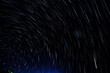Abstract blur of Light trals star orbit on sky, for background