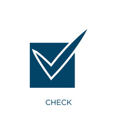 Poster - green check vector icon. button filled flat symbol for mobile concept and web design. Black checkmark glyph icon. Isolated sign, logo illustration. Vector graphics.