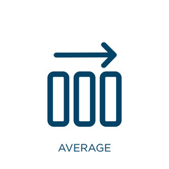 Poster - average vector icon. business filled flat symbol for mobile concept and web design. Black button glyph icon. Isolated sign, logo illustration. Vector graphics.