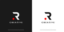 Letter R Abstract With Dot Logo Icon Abstract Design Template Elements