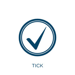 Poster - green tick vector icon. correct filled flat symbol for mobile concept and web design. Black check glyph icon. Isolated sign, logo illustration. Vector graphics.