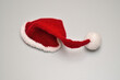 Christmas red knitted Santa hat