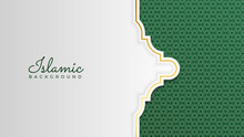 Ramadan Kareem Background. Ornamental Arabic Green Pattern Islamic Design Background. Islamic Background Design For Ramadan Kareem