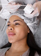 © lashkhidzetim - Procedure for manual cleansing of the facial skin from blackheads and acne. Beauty parlour.