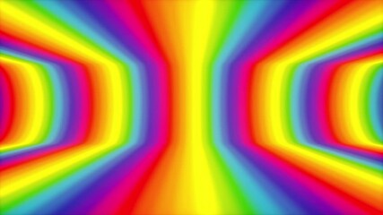 Poster - Bright linear 3d render spots creeping into geometric abstraction. Focusing magnetic fields and acoustic waves. Digital movement of vibrational futuristic emissions.