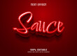 © didik - 3d red sauce handwriting text effect