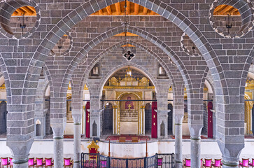 Wall Mural - In Armenian St Giragos Church in Diyarbakir, Turkey