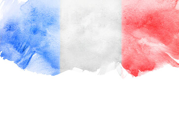 Wall Mural - Grunge flag of France background