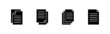 © avaicon - Document icons set. Paper sign and symbol. File Icon
