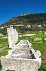 Sticker - Ancient Greece. Ancient Messene, one of the most important cities of antiquity. Kalamata, Greece