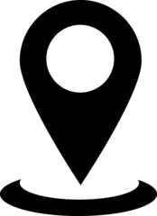 Poster - Pin icon vector. Location icon symbol isolated.eps