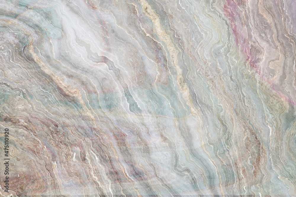 Blue, pink, green soft color marble texture background with abstract ...