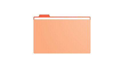 Fototapete - File and folder flat vector illustration.
