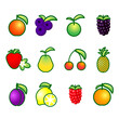 Vector icons. Fruit set.