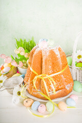 Wall Mural - Sweet easter cake panettone