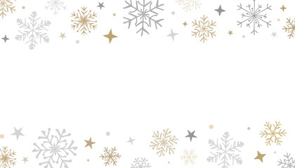 christmas background with snowflakes