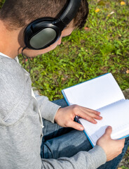 Wall Mural - Young Man with a Book