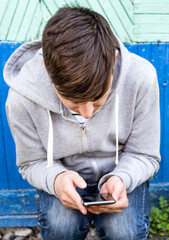 Poster - Young Man with a Phone