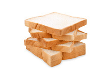 Sliced Bread Isolated On White Background.