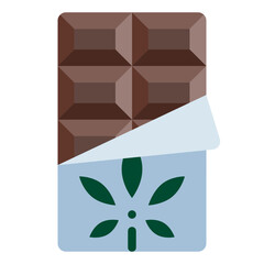 Poster - chocolate bar flat icon