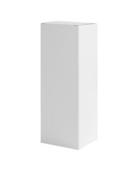 Wall Mural - Mockup white tall shape product packaging box isolated on white background