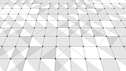 Poster - Vector perspective grid. Abstract gradient wave of lines. Big data. Digital background. Futuristic vector illustration.