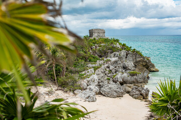 Wall Mural - Tulum Archaeological Zone ancient ruins near Cancun, Mexico