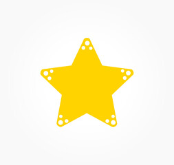 Wall Mural - star icon isolated on white background