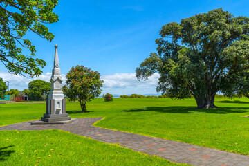 Landscape View of Victoria Park, Thames Coromandel, New Zealand