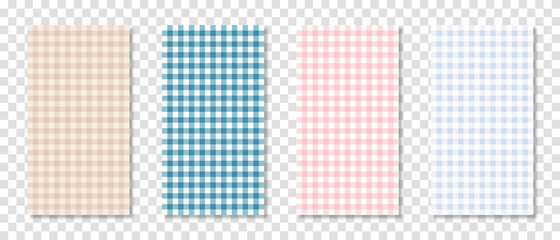 Poster - Set of abstract square background pattern. Vector illustration
