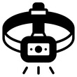 headlamp glyph icon