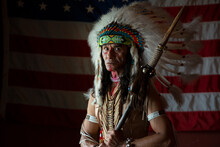 Portrait Native American Or American Indian Indigenous Peoples Of The Americas