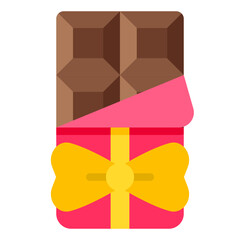 Poster - chocolate bar flat icon