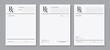 © Vector Tradition - Rx form, pharmacy and hospital vector paper blank sheet, medical prescription. Clinic documents mockup for medications and drugs. Realistic doctor recipe empty page template, healthcare letter mockup