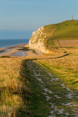 Wall Mural - Cliffs on a beach in Cap Blanc Nez, France