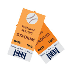 Sticker - Baseball Tickets Icon