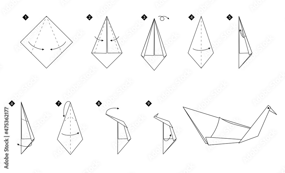 How to make origami swan discount