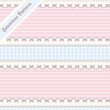 pastel colors lace and ribbons seamless pattern