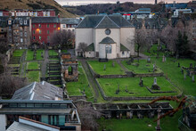 Greyfriars Kirkyard Graveyard In The Old Town Of Edinburgh In Scotland, The United Kingdom
