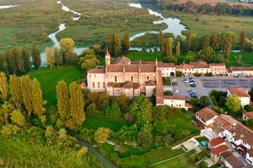 Sticker - Italy, Mantua, Le Grazie church and sanctuary