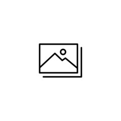 Poster - Picture icon, image file sign vector