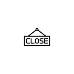 Poster - Close tag icon, close tag sign vector