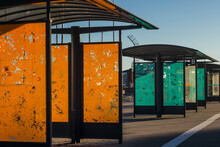 Sweden, Gotland Island, Visby, Ferry Terminal, Bus Shelter