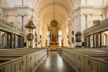 Sweden, Kalmar, Kalmar Domkyrka Cathedral, Interior (Editorial Use Only)