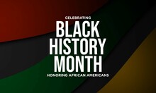 Black History Month Vector Template.