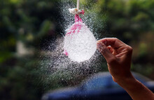 Balloon Burst Pink Water Splash