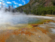 Natural thermal basin in Yellowstone National Park